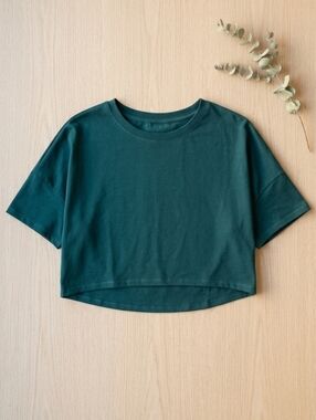 Dark Green Women's Halara Crop Top